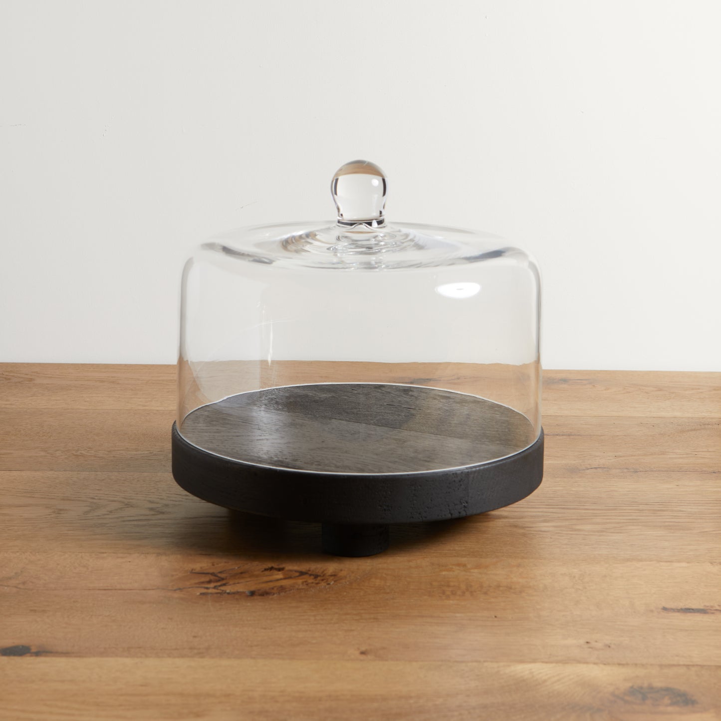 Cake Stand with Cloche - Intense Black