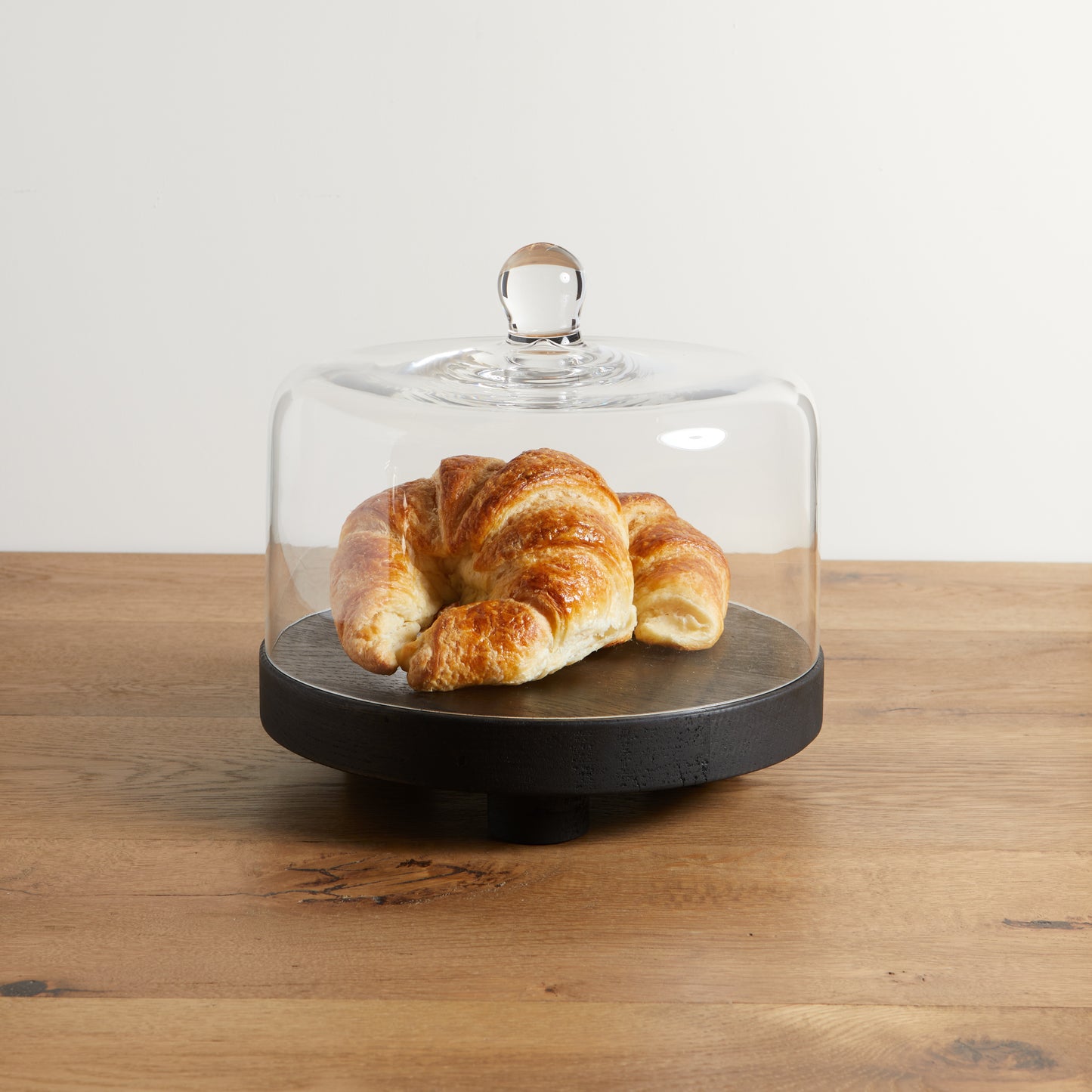 Cake Stand with Cloche - Intense Black