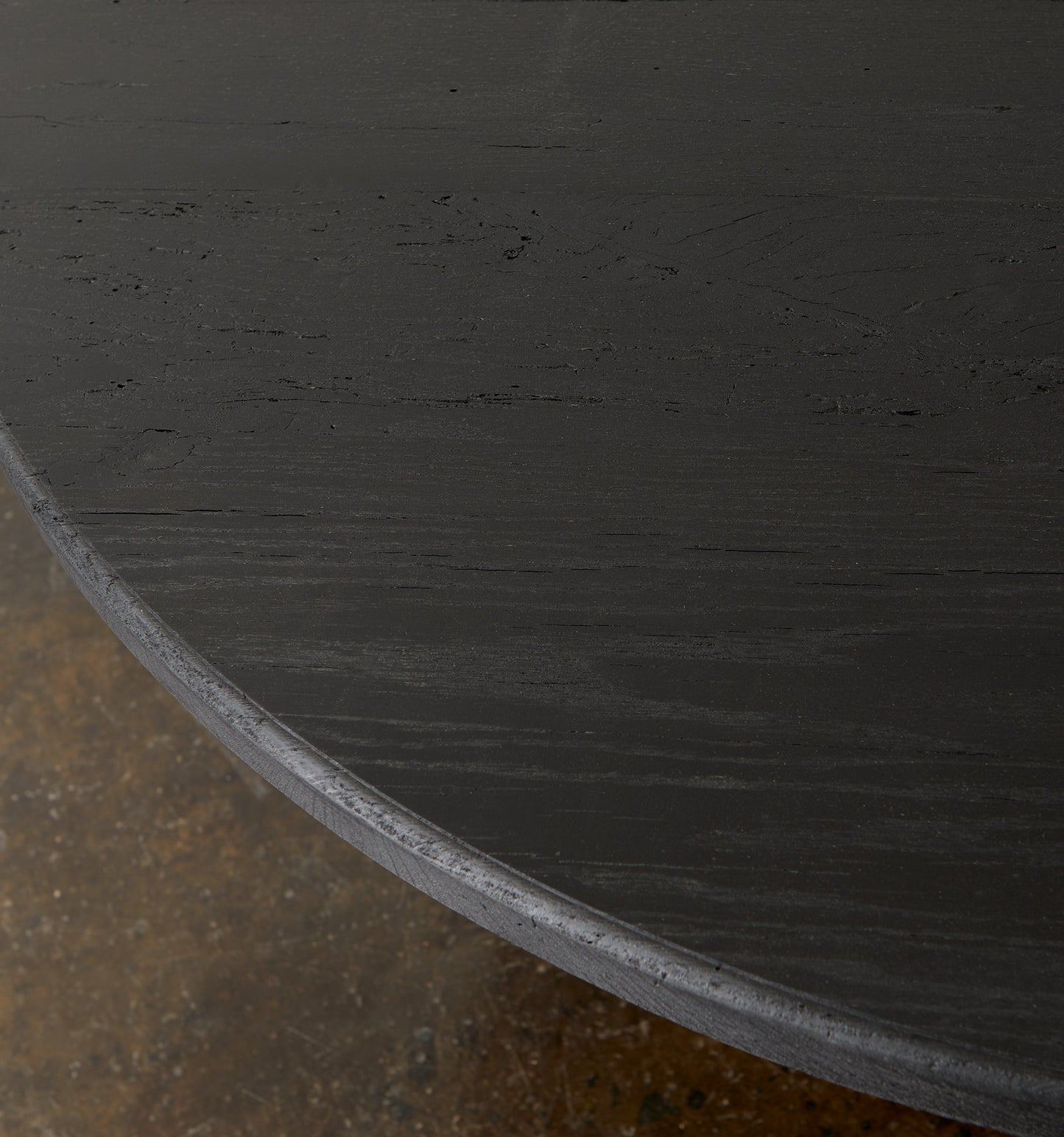 Oak Table in Intense Black Finish